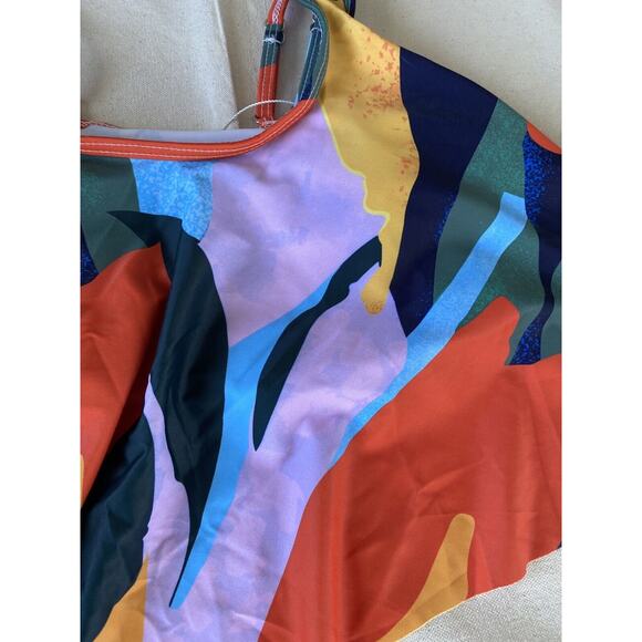 Edel Qual Swim Crop Top Beach Pool Festival Bikini Swimsuit Size M New W/Tags - Picture 4 of 8